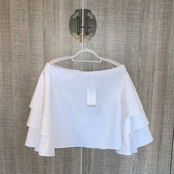 Endless Rose Tops - Revolve Endless Rose Tiered Bell‎ Sleeve Off The Shoulder Top